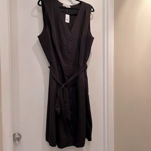 Black shirt dress